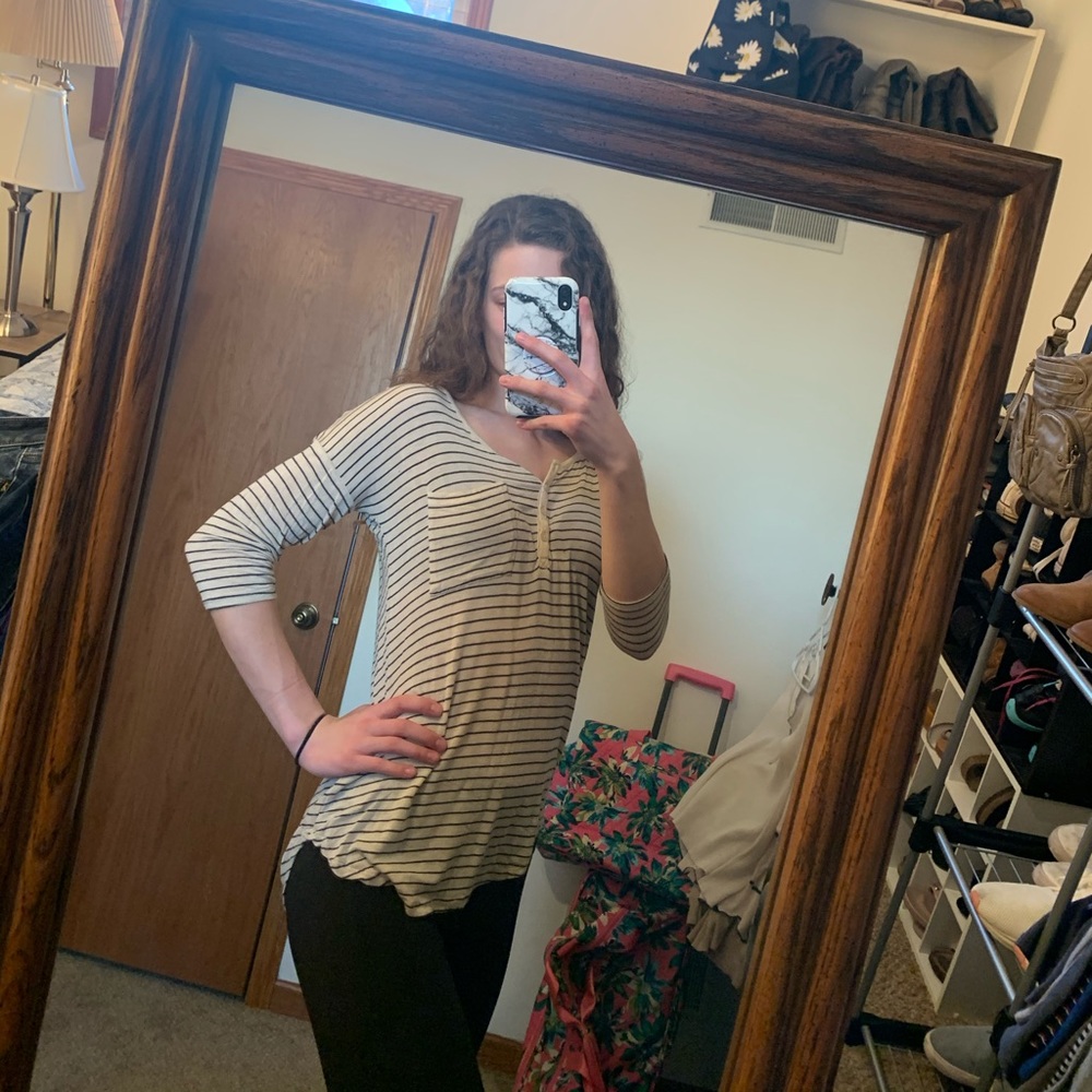 (3 for $15) 3/4 Sleeve Drapey Long Sleeve